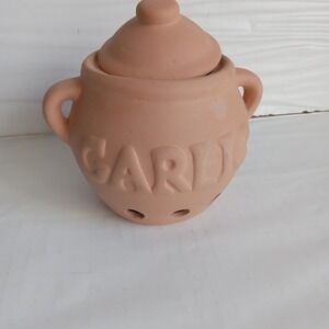 Terracotta  Garlic Storage Container